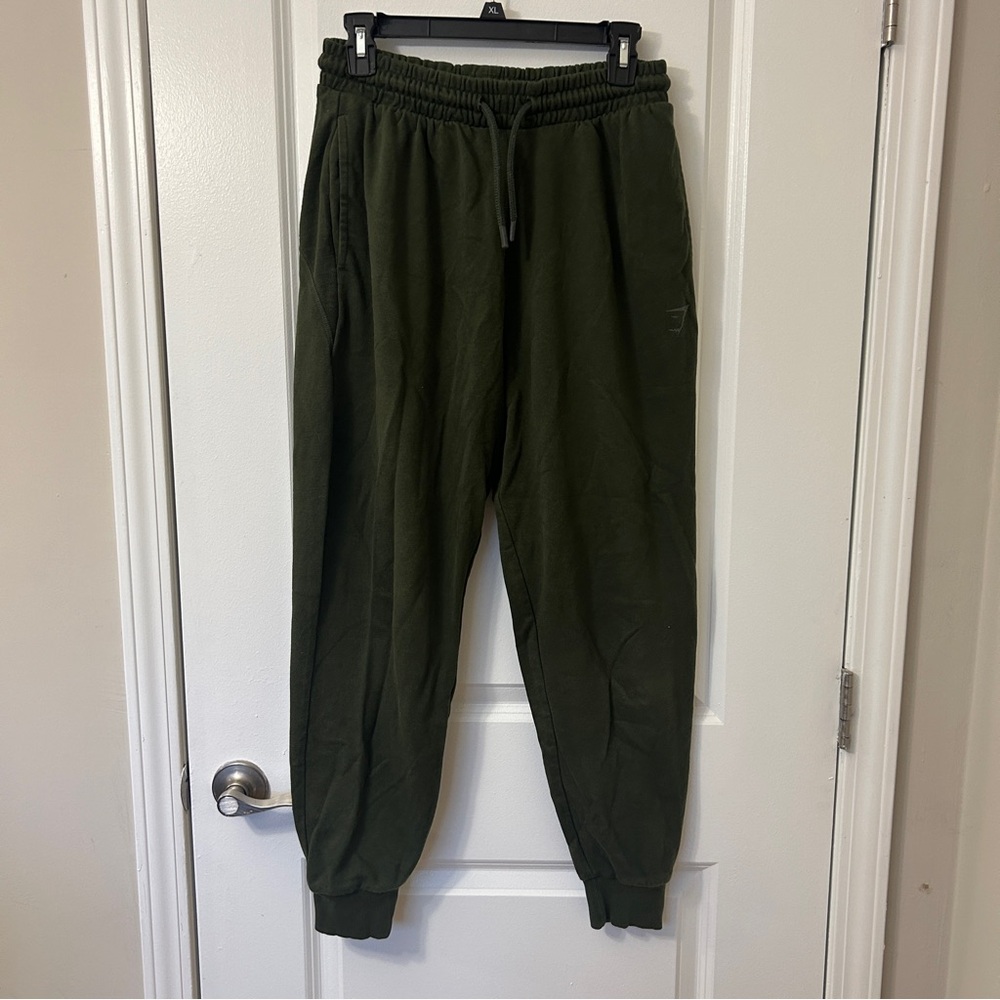 Gymshark Power Joggers in Olive Green Size Small